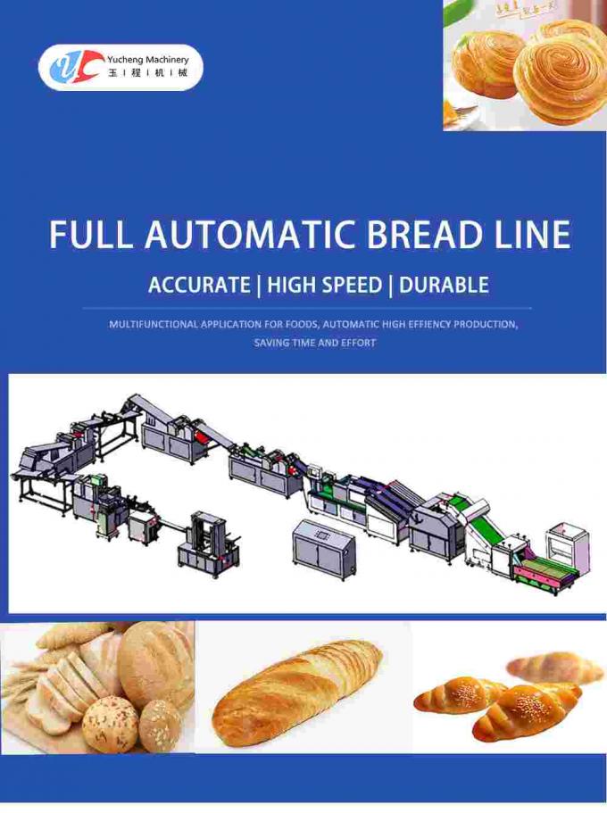 45 Kw Automatic Bread Production Line 220V Bakery Line Machine