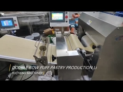 SUS Bakery Puff Machine 100pcs/M Automatic Puff Pastry Making Machine