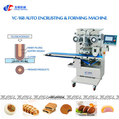 CE Auto Mooncake Encrusting Machine 1.5kw Crystal Mooncake Making Machine