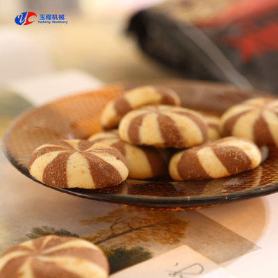 2KW 150g Double Color Cookie Machine Industrial Cookie Press With Three Hopper