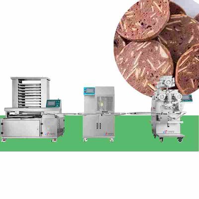 Fully Automatic Biscuit Making Machine 4.5kw Cookie Encrusting Equipment