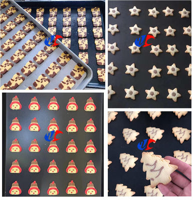 Stainless Steel Cookie Encrusting Machine 100 - 120pcs/Min Cookies And Biscuit Froming Machine